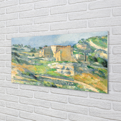 Quadro acrílico Casas na Provença - Paul Cézanne