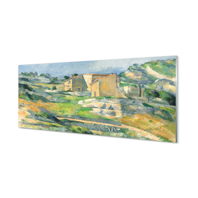 Quadro acrílico Casas na Provença - Paul Cézanne