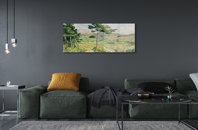 Quadro acrílico Monte Santa Vitória e o Viaduto no Vale do Arco - Paul Cézanne