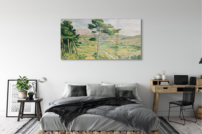 Quadro acrílico Monte Santa Vitória e o Viaduto no Vale do Arco - Paul Cézanne