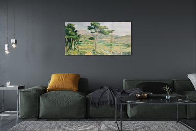 Quadro acrílico Monte Santa Vitória e o Viaduto no Vale do Arco - Paul Cézanne