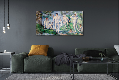 Pintura acrílica Banhistas - Paul Cézanne