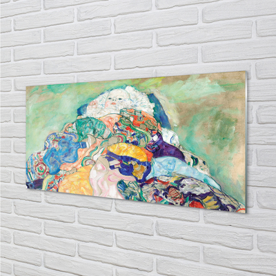 Pintura acrílica Criança (berço) - Gustav Klimt