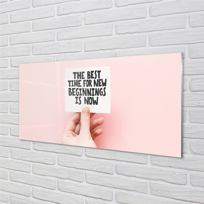 Quadro acrílico Letras feitas à mão