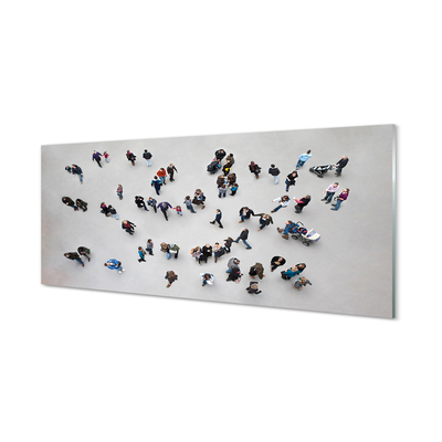 Quadro acrílico Pessoas vistas de um pássaro