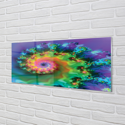 Pintura acrílica Padrões fractais geométricos