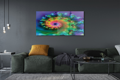 Pintura acrílica Padrões fractais geométricos