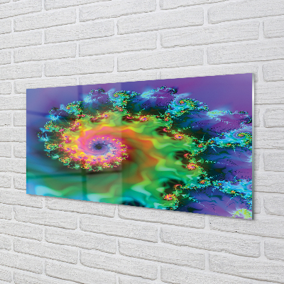 Pintura acrílica Padrões fractais geométricos