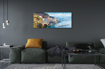 Quadro acrílico Edifícios da Costa do Mar da Itália