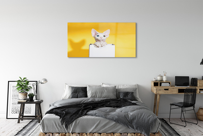 Pintura acrílica Gato sentado