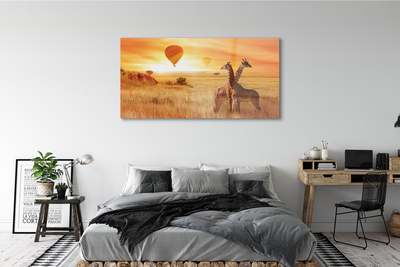 Quadro acrílico Balões Girafa Sky