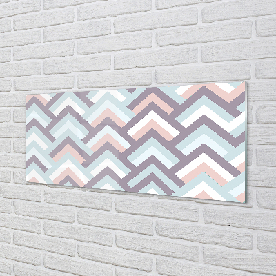 Quadro acrílico Listras em espinha de peixe