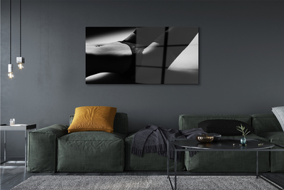 Quadro acrílico barriga de mulher