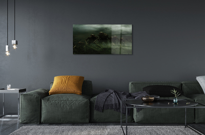 Quadro acrílico Nuvens zumbis