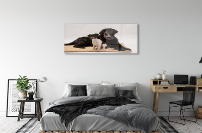 Pintura acrílica Cães mentirosos