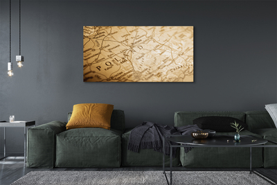 Quadro acrílico Mapa da Polônia