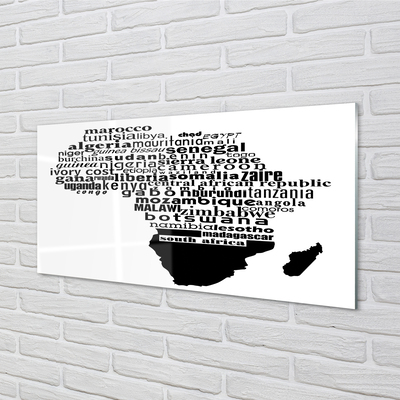 Pintura acrílica Letras em preto e branco