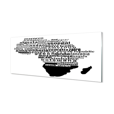 Pintura acrílica Letras em preto e branco