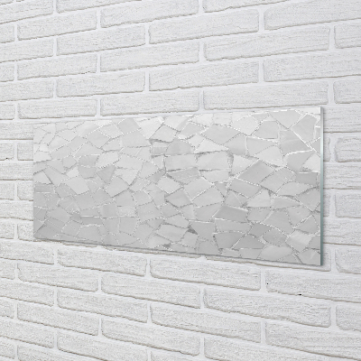 Quadro acrílico Polígonos cinzas