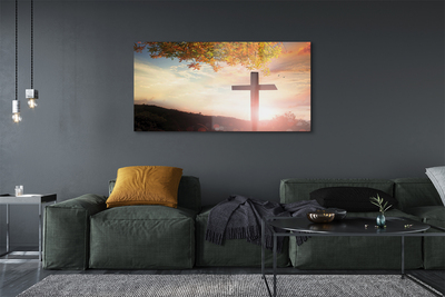 Pintura acrílica Cruz de árvore