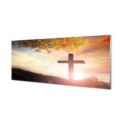 Pintura acrílica Cruz de árvore