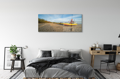 Quadro acrílico Barcos de praia de Gdańsk