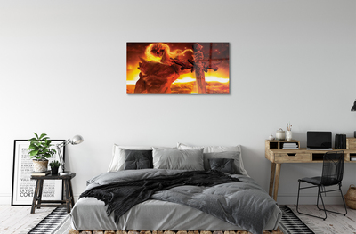 Quadro acrílico Espada de figura terrível