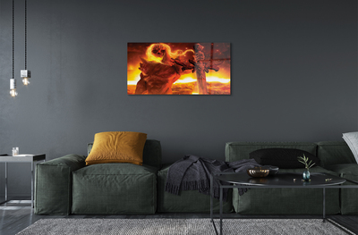 Quadro acrílico Espada de figura terrível