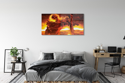 Quadro acrílico Espada de figura terrível