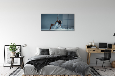 Pintura acrílica Mulher dançando fumaça