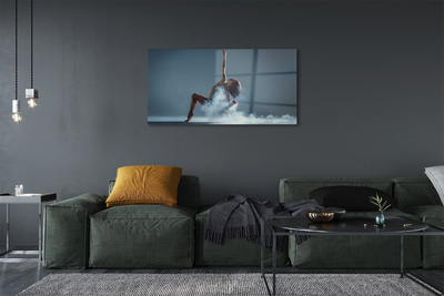 Pintura acrílica Mulher dançando fumaça