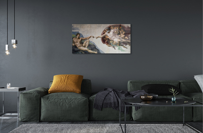 Quadro acrílico A Criação de Adão - Michelangelo