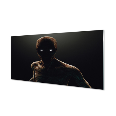 Pintura acrílica Figura careca e assustadora