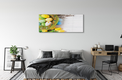 Pintura acrílica Ovos, amentilhos, tulipas