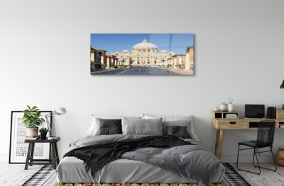Quadro acrílico Ruas e edifícios da Catedral de Roma