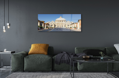 Quadro acrílico Ruas e edifícios da Catedral de Roma