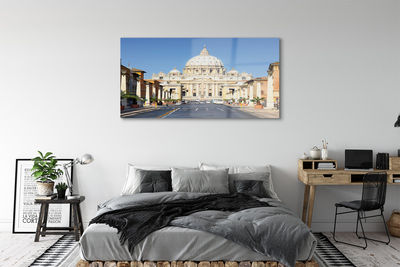 Quadro acrílico Ruas e edifícios da Catedral de Roma