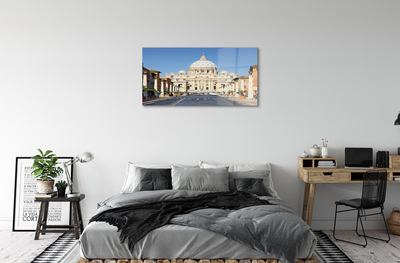 Quadro acrílico Ruas e edifícios da Catedral de Roma