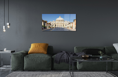 Quadro acrílico Ruas e edifícios da Catedral de Roma