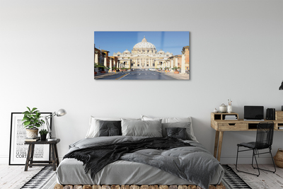 Quadro acrílico Ruas e edifícios da Catedral de Roma