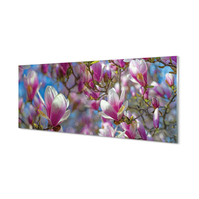 Pintura acrílica Árvores de magnólia