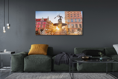 Pintura acrílica Fonte do Monumento de Gdansk