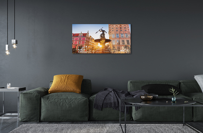 Pintura acrílica Fonte do Monumento de Gdansk