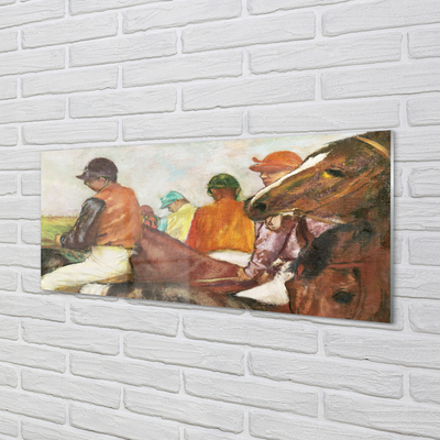 Pintura acrílica Jóqueis - Edgar Degas
