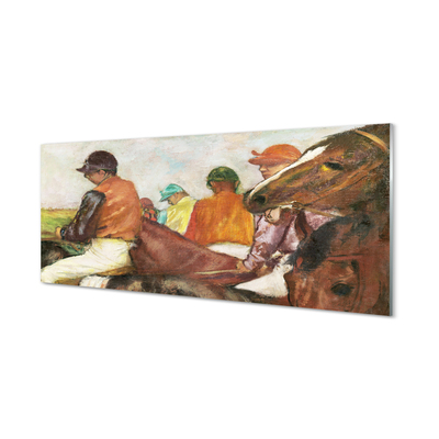 Pintura acrílica Jóqueis - Edgar Degas