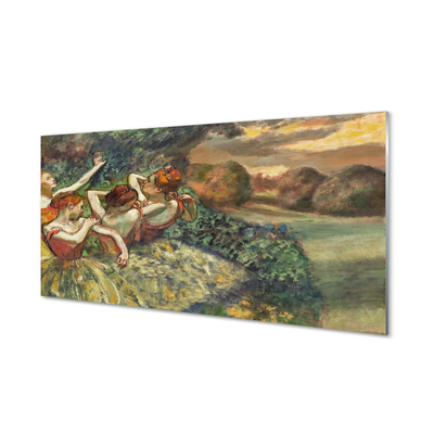 Pintura acrílica Quatro Dançarinos - Edgar Degas