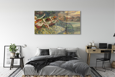 Pintura acrílica Quatro Dançarinos - Edgar Degas