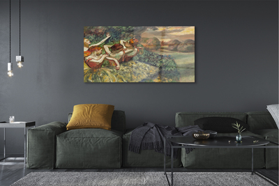 Pintura acrílica Quatro Dançarinos - Edgar Degas