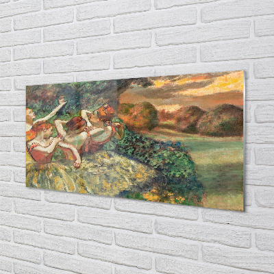 Pintura acrílica Quatro Dançarinos - Edgar Degas