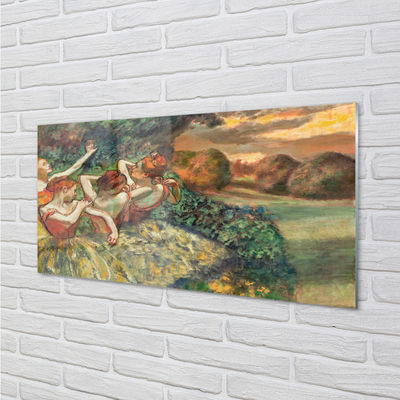 Pintura acrílica Quatro Dançarinos - Edgar Degas